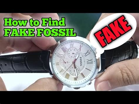 how to detect a fake fossil watch